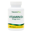NaturesPlus Vitamin D3 supplement bottle on a white background