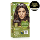 Naturtint Permanent Hair Colour Gel in 5.7 Light Chocolate Chestnut, featuring 100% grey coverage and an ammonia-free formula.