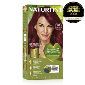 Naturtint Permanent Hair Colour Gel in 6.66 Fireland, featuring 100% grey coverage and an ammonia-free formula.