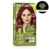 Naturtint Permanent Hair Colour Gel in 7.46 Arizona Copper, featuring 100% grey coverage and an ammonia-free formula.