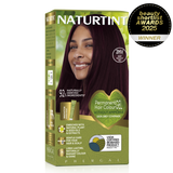 Naturtint Permanent Hair Colour Gel in 3NV Deep Radiant Red, featuring 100% grey coverage and an ammonia-free formula.