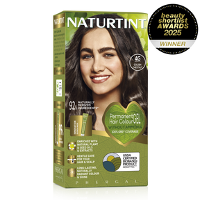 Naturtint Permanent Hair Colour Gel in 4NC Deep Cappuccino Brown, 4M Mahogany Chestnut, and 4G Golden Chestnut, featuring 100% grey coverage and an ammonia-free formula.