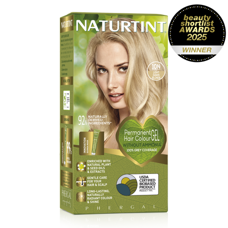 Ammonia-free hair colour gel providing 100% grey coverage and radiant shine.