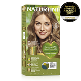 Naturtint Permanent Hair Colour Gel in 8N Wheat Germ Blonde, featuring 100% grey coverage and an ammonia-free formula, recognized as a Beauty Shortlist Awards 2025 winner.