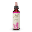 Bach Original Flower Remedies Pine dropper bottle with pink floral product label.