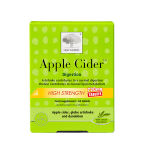 New Nordic Apple Cider Digestion 720mg high strength food supplement tablets.