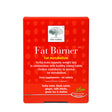 Product box of New Nordic Fat Burner, a food supplement for fat metabolism featuring yerba mate, black cumin, ginger, milk thistle, green tea, and choline, 60 tablets.