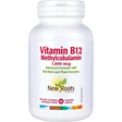 New Roots Herbal Vitamin B12 Methylcobalamin 1,000 mcg supplement vegetable capsules white jar.
