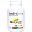 New Roots Herbal Digestive Enzymes with betaine hydrochloride supplement vegetable capsules white jar.