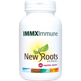 New Roots Herbal IMMX Immune supplement vegetable capsules white jar.