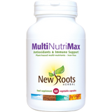 New Roots Herbal MultiNutriMax Antioxidants & Immune Support supplement vegetable capsules white jar.