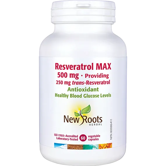 New Roots Resveratrol 60 capsules