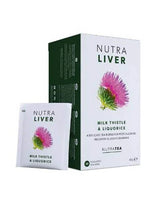 NutraLiver Herbal Tea bags for liver detox and digestive support 20 pack caffeine free Milk Thistle and Artichoke blend.