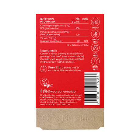 One Nutrition Ginseng Max 60 Capsules