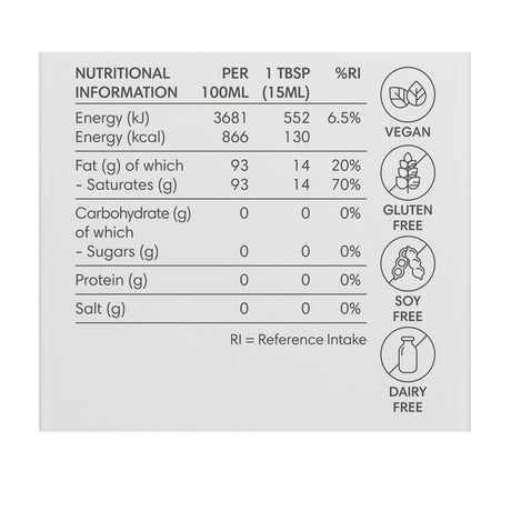 One Nutrition Organic Pure MCT Oil 300ml