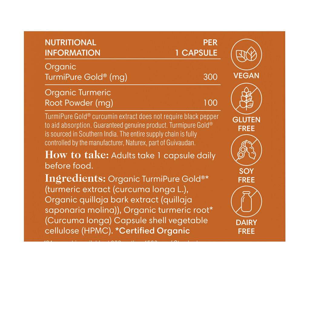 One Nutrition Organic Turmeric Max 30 Capsules