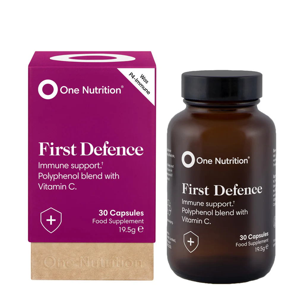One_Nutrition_First_Defence_Purple box with brown glass jar