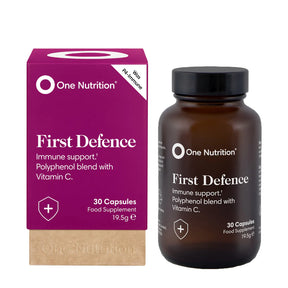 One_Nutrition_First_Defence_Purple box with brown glass jar