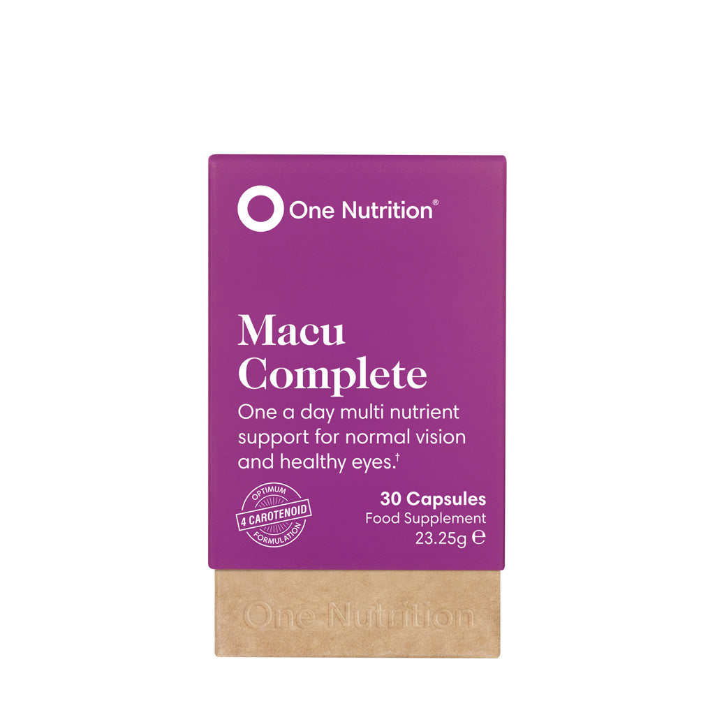 One Nutrition Macu Complete 30 capsules multi nutrient support for eye health.