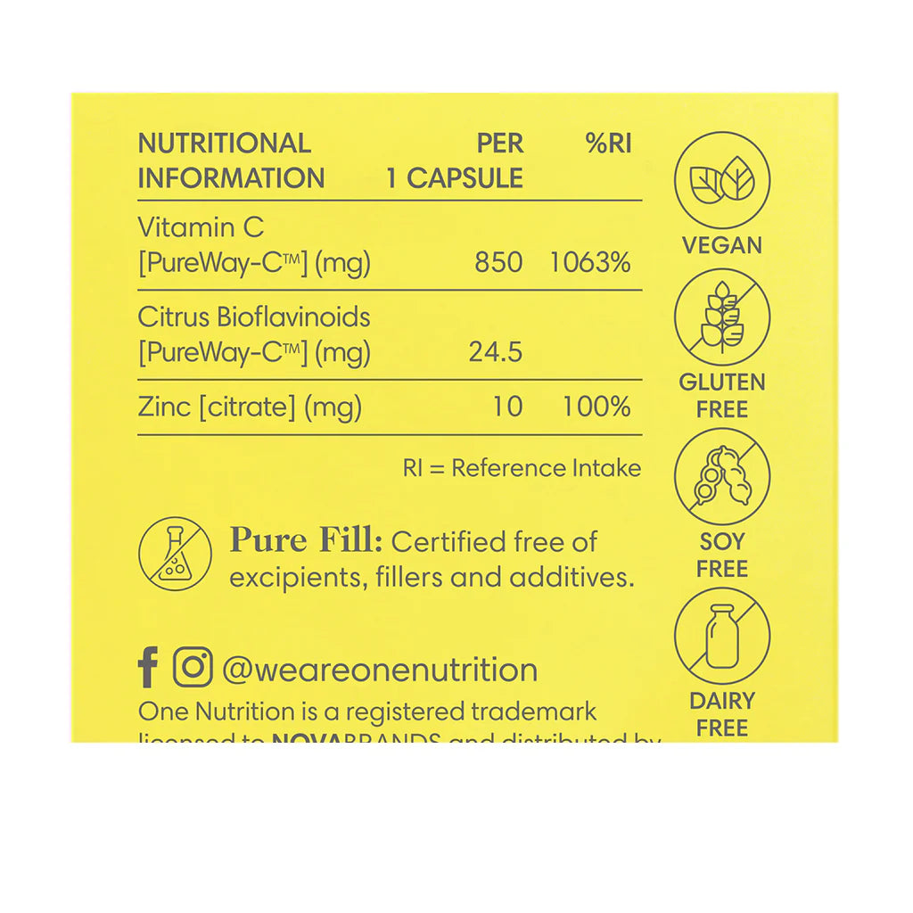 One Nutrition Revive & Go Vitamin C+ 30 Caps