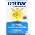 Optibac Probiotics Every Day capsules with 5 billion live cultures and prebiotic FOS for digestive health and immune support.