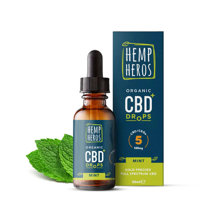 Organic CBD Drops Full Spectrum CBD Drops Mint 20ml