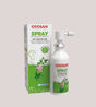 Otosan Ear Care spray bottle and box featuring aloe and tea tree extracts.