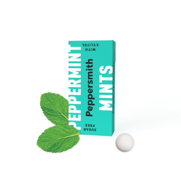 Peppersmith Peppermint Mints with Xylitol 15g product image