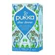 Pukka Organic After Dinner tea bags for digestion and bloating relief 20 pack caffeine free chicory and fennel blend.