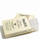 Patch It Sleep Patches box showing internal patch sheets on a clean white background.