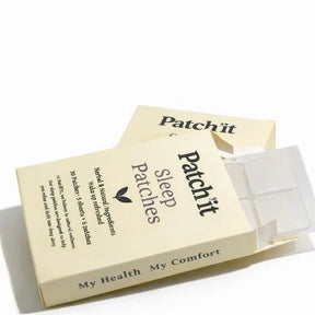 Patch It Sleep Patches box showing internal patch sheets on a clean white background.
