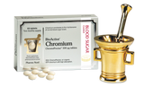 Pharma Nord Bio-Chromium tablets with ChromoPrecise organic chromium yeast for blood sugar balance and metabolic support.