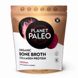 Planet Paleo Organic Bone Broth Collagen Protein powder grass-fed original flavor 450g for gut and joint health.