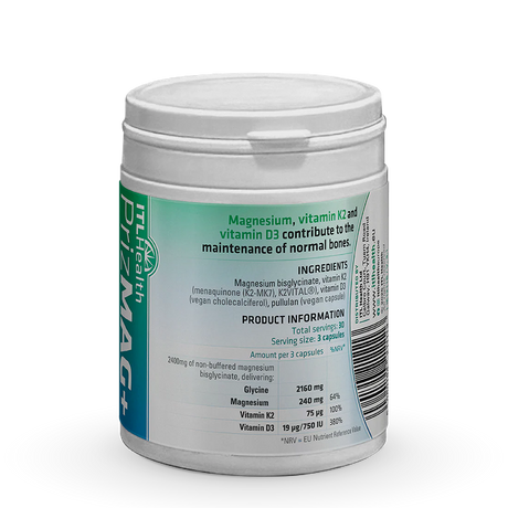 PrizMAG+ Magnesium Bisglycinate Plus Vit D & K (60 caps)