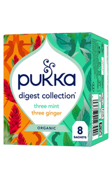Pukka Organic Digest Collection tea box with 8 sachets.