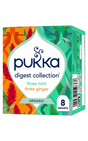 Pukka Organic Digest Collection tea box with 8 sachets.