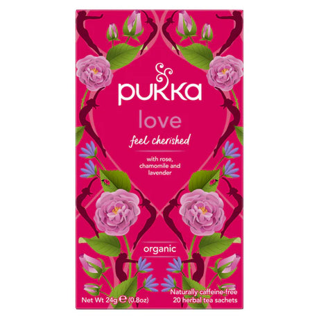 Pukka Organic After Dinner tea bags for digestion and bloating relief 20 pack caffeine free chicory and fennel blend.