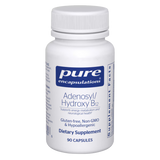 White bottle of Pure Encapsulations Adenosyl/Hydroxy B12 capsules.