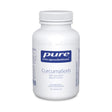 White bottle of Pure Encapsulations CurcumaSorb food supplement capsules.