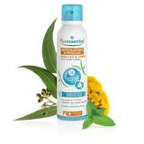 A Puressentiel Muscles & Joints Cryo Pure Spray, featuring 14 essential oils designed to provide intense cold to soothe sensitive areas.