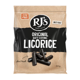 A bag of RJ's Original Soft Eating Licorice, plant-based and nut-free.
