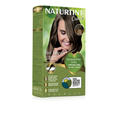 Naturtint Crème dark blonde shades permanent root retouch hair color box.