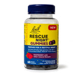 Bach Rescue Night raspberry flavoured vegan gummies for restful nights.