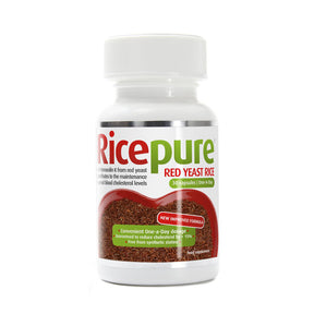 One Nutrition Rice Pure supplement capsules amber glass jar.