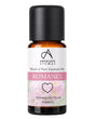 Absolute Aromas Romance blend of pure essential oils, designed to enhance the mood naturally, in an amber glass bottle with a black cap.