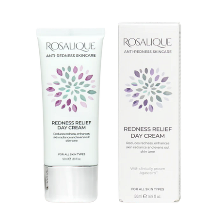 Rosalique Redness Relief Day Cream tube and box.