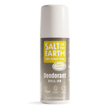 Salt of the Earth natural roll-on deodorant in Amber & Sandalwood.