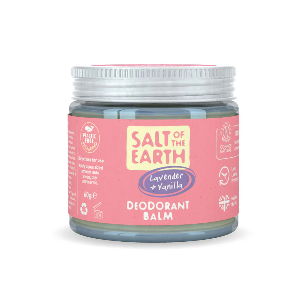 Salt of the Earth Lavender and Vanilla natural deodorant balm.