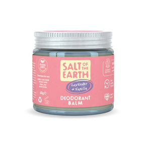 Salt of the Earth Lavender and Vanilla natural deodorant balm.