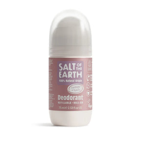 Salt of the Earth natural refillable roll-on deodorant in Lavender & Vanilla.